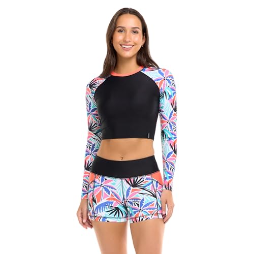 Camiseta corta de manga larga UPF 50 Body Glove camisa de protección de sarpullido mujer