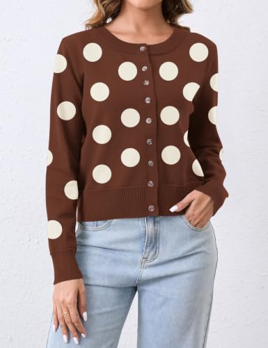 Image of Ziesexy Womens 2026 Leopard Cardigan Cropped Button Up Sweater