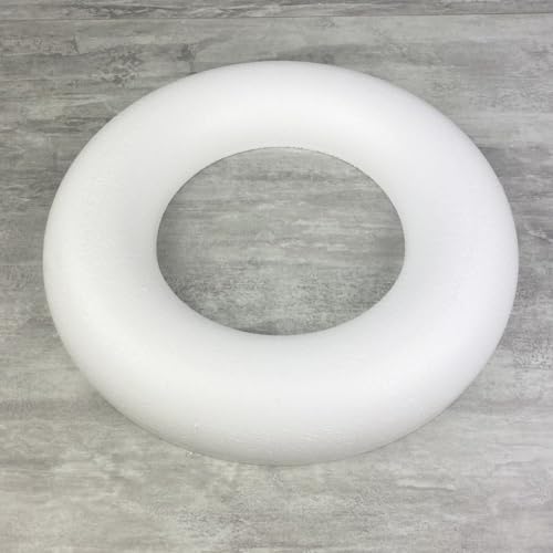 Demi-Anneau/Couronne polystyrène à Fond Plat, 35 cm, Haute densité