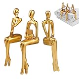 ✨【Ideales Geschenk】: 🌟 Mit dieser modernen, ausgeschnittenen Herzskulptur können Sie Ihr Schlafzimmer, Wohnzimmer und Büro verschönern. Diese elegante Golddekoration mit Denkerstatue ist ein ideales Geschenk für Familie, Freunde und Lieben zu Thanksgiving, Weihnachten, Einweihungsfeiern, Geburtstagen und mehr.