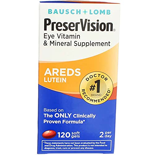 Preservision Eye Vitamin And Mineral Supplement With Lutein - 120 Softgels, Pack Of 5 #TOP1