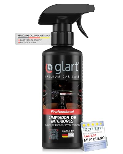 Glart 45CR Limpiador de salpicadero 500ml - Limpiador interior para plástico, cuero, textil, goma y vinilo - aroma fresco, biodegradable (según ley) - para salpicadero, paneles de puerta, controles.