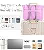 CTWWFS Puffer Tote Bag for Women, Quilted Bow Tote Bag with Cup Holder & 15.6 In Laptop Compartment for Work, Travel, Gym, College (Purple) #4