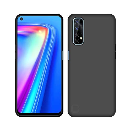Image of Case Creation Luxurious OG Series for Realme Narzo 20 Pro Case Cover,Anti-Dirty Slim Case Frosted Matte Cute Candy TPU Raised Bezel (Splash of Color) Back Cover for Realme Narzo 20 Pro -Black