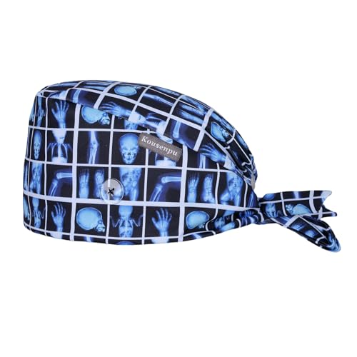 Image of Kousenpu Scrub Caps for Men, Adjustable Surgical Cap, Breathable Medical Hat for Doctors, Nurses & Healthcare Professionals