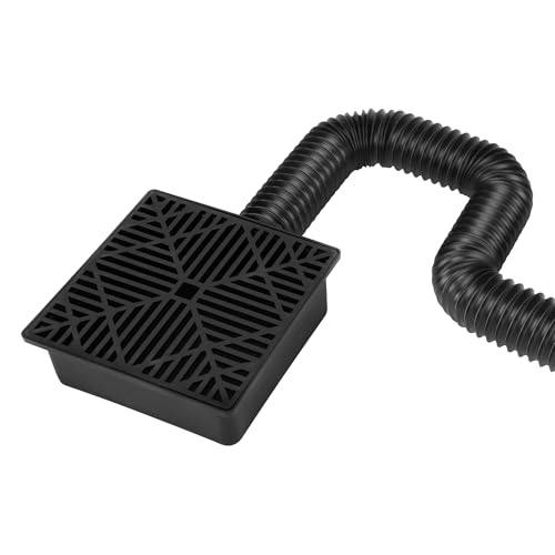 YAMIAOMAO Gutter Downspout Extension, 2.5 Inch Flexible Downspout Drainage Kit, No Dig Buried Drain Pipe for Outdoor Yard Lawn Foundation Protection