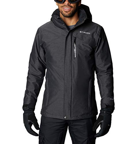 Columbia Men's Last Tracks Jacket, Black Melange, Large