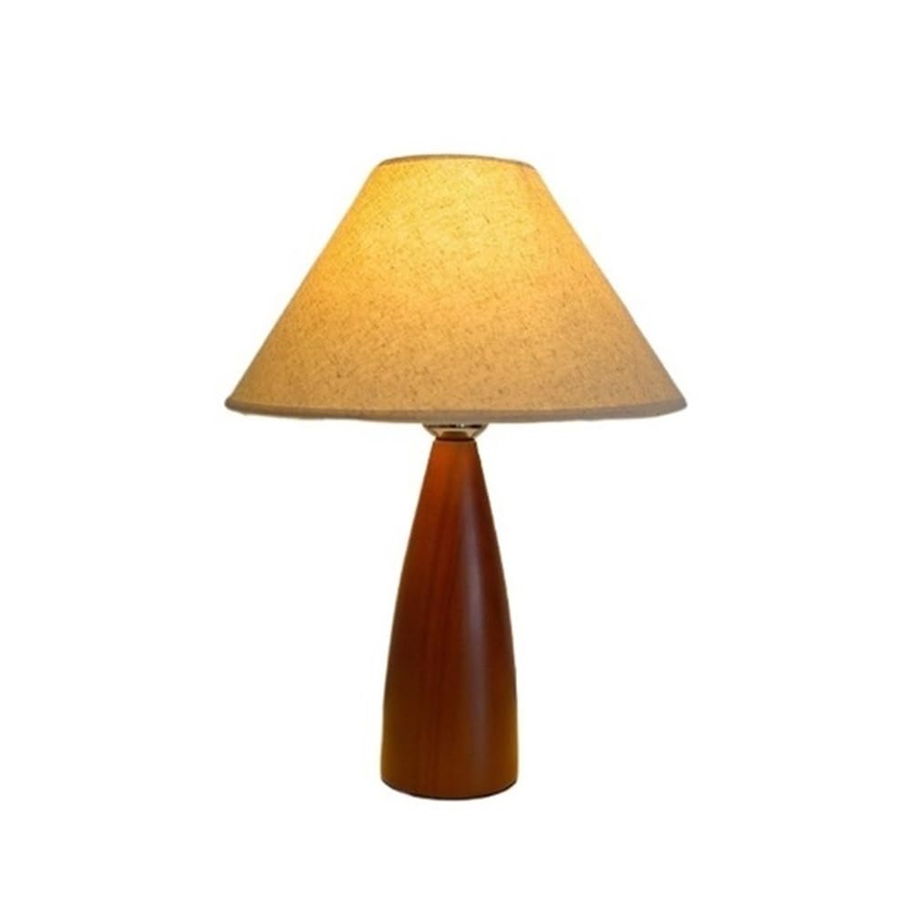 Xumh2024-3 Bedroom Accessories Wooden Bedroom Bedside Lamp Retro Fabric Decoration Night Light Three Color Change