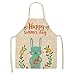 DSFHKUYB Grembiule in Cotone e Lino - Grembiule Giapponese in Lino di qualità Premium Gufo Carino - per Donne e Uomini Chef Cucina, Cucina, Grill e baki (2 Pezzi),A,S
