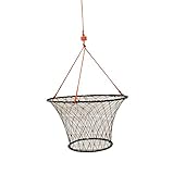 KUFA Rubber Wrapped Steel Ring Crab Trap (Size:ø30) with 50' Rope