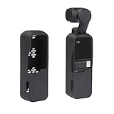 RCstyle Soft Silicone Protective Case with Lanyard Compatible with DJI Osmo Pocket Accessories Protector Shock Proof Silicone Skin Cover with Neck Strap (Black)