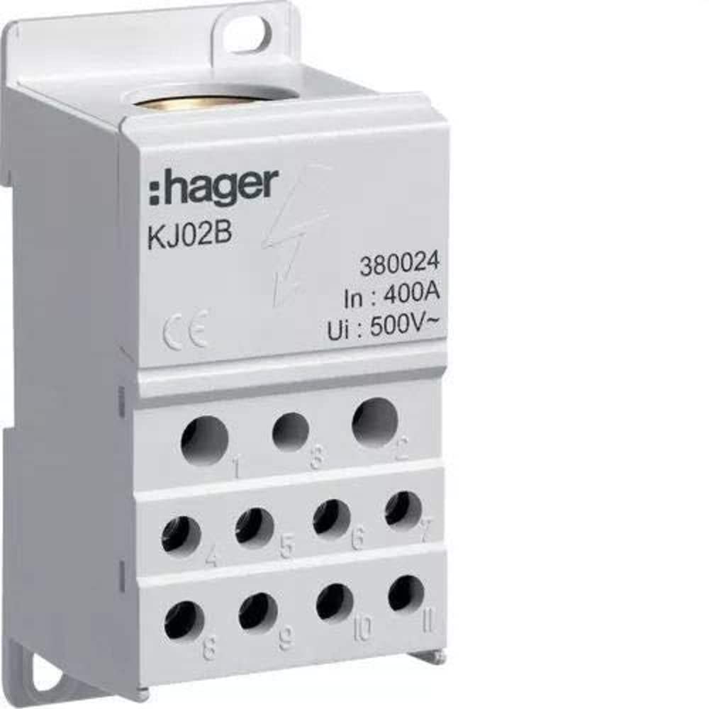 Bloc jonction uni 400 A Hager vega d simplifie la repartition