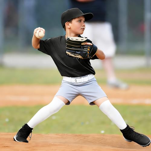Image of XZQTIVE Baseball Socks and Belt Combo,Over the Knee Softball Socks and Belt,Knee High Football Socks for Kids Youth Adults