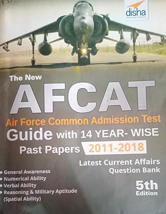 Disha The New AFCAT Air Force Common Admission Test Guide 14 Year Wise ...