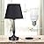 Kakanuo Touch Bedside Lamp for Bedroom with USB C Port, Small Touch Table Lamp with 2 USB Charging Ports, 3 Way Dimmable Nightstand Lamp for Living Room and Office - Black (LED Bulb Included)