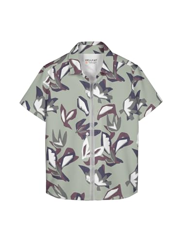 Image of HELLCAT Beige Trendy Regular Fit Printed Causal Shirt for Boys