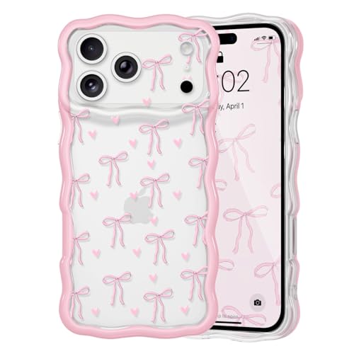 Coque iPhone 17 Pro Max Nœud Rose Idéale pour le Quotidien des Filles