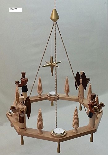 Guirlande d'avènement Rudolphs Schatzkiste en bois noble avec ses figurines