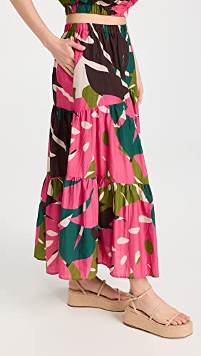 Velvet by Graham & Spencer Women's Lydia Printed Silk Cotton Voile Skirt4