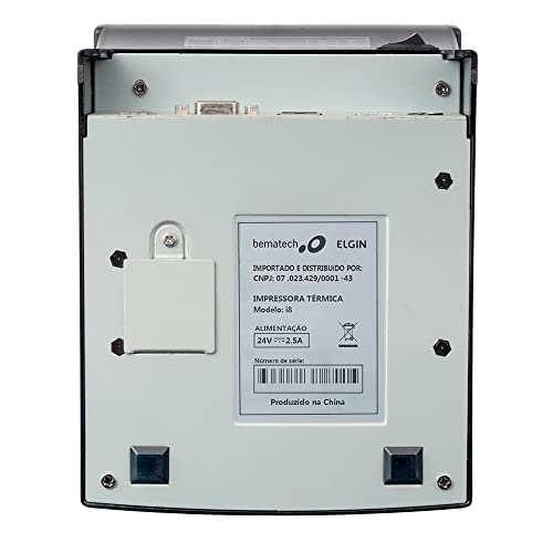 Elgin, Impressora Não Fiscal Térmica Elgin i8 Full (Ethernet, USB e Serial) com Guilhotina