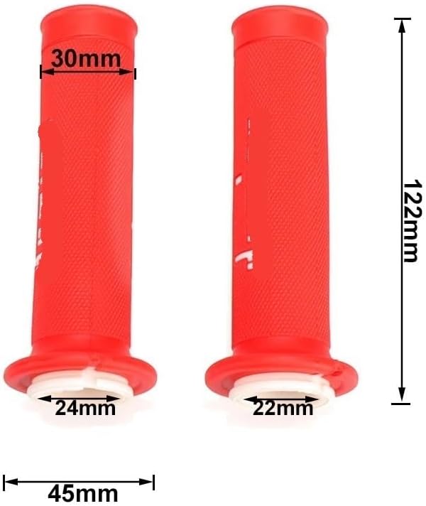Non-Slip Handlebar Grip Covers Motorcycle Bike 7/8 "22MM Handlebar Accelerator Handle Double Line Throttle ATV Motocross Rubber Grip