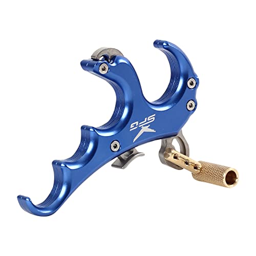 Fenjaner Archery Compound Bow Release Aid Archery Release Bow Release For Compound Bow Outdoor Shooting Accessories (Blue) #TOP5