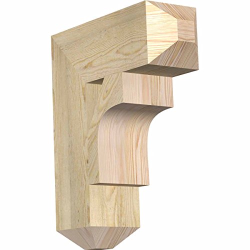 Ekena Millwork BKT06X18X22WTL04RDF Westlake Craftsman Rough Sawn Bracket, 6" Width x 18" Depth x 22" Height, Douglas Fir