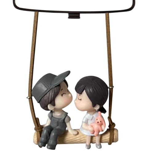 Adornos oscilantes para espejo retrovisor de coche, figura colgante de coche, decoración de pareja, columpio, de dibujos animados, decoraciones...