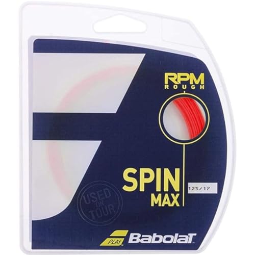 Babolat RPM Rough 17g Fluorescent Red Tennis String (2 Sets)