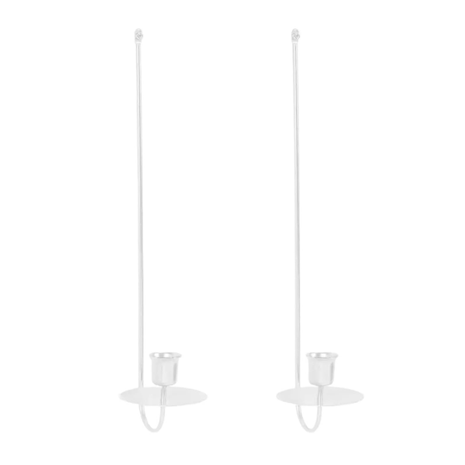 Zntihz Golden 2 Piece Room Candle Holder Wall-Mounted Elegant Metal Sconce Holders For Fireplace Farmhouse For Living Room Bathroom(Golden)