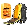 VANGUARD ALTA FLY 55T G2 DSLR Camera Backpack, 8 Wheel Spinner/Trolley, Black