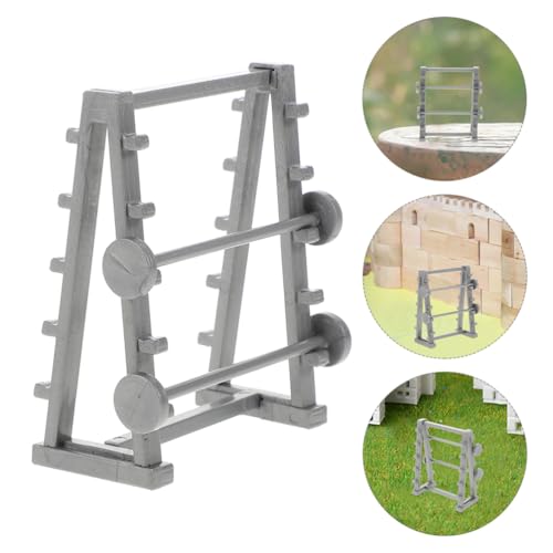 Vaguelly Miniature Gym Equipment Model 1.89 Inch Dollhouse Fitness Accessories DIY Craft Home Gym Decor Mini Workout Decoration