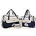 ZhuiKun 5er-Set Baby Wickeltasche Babytasche Tasche Mutter Windeltasche Handtasche Schultertasche Flaschenhalter mit wickelunterlage (Marine)