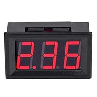 0,56 Zoll digitales Gleichstrom-Anzeigefeld mit zwei Kabeln 0-10 A Amperemeter DC4,5~30V(rot)
