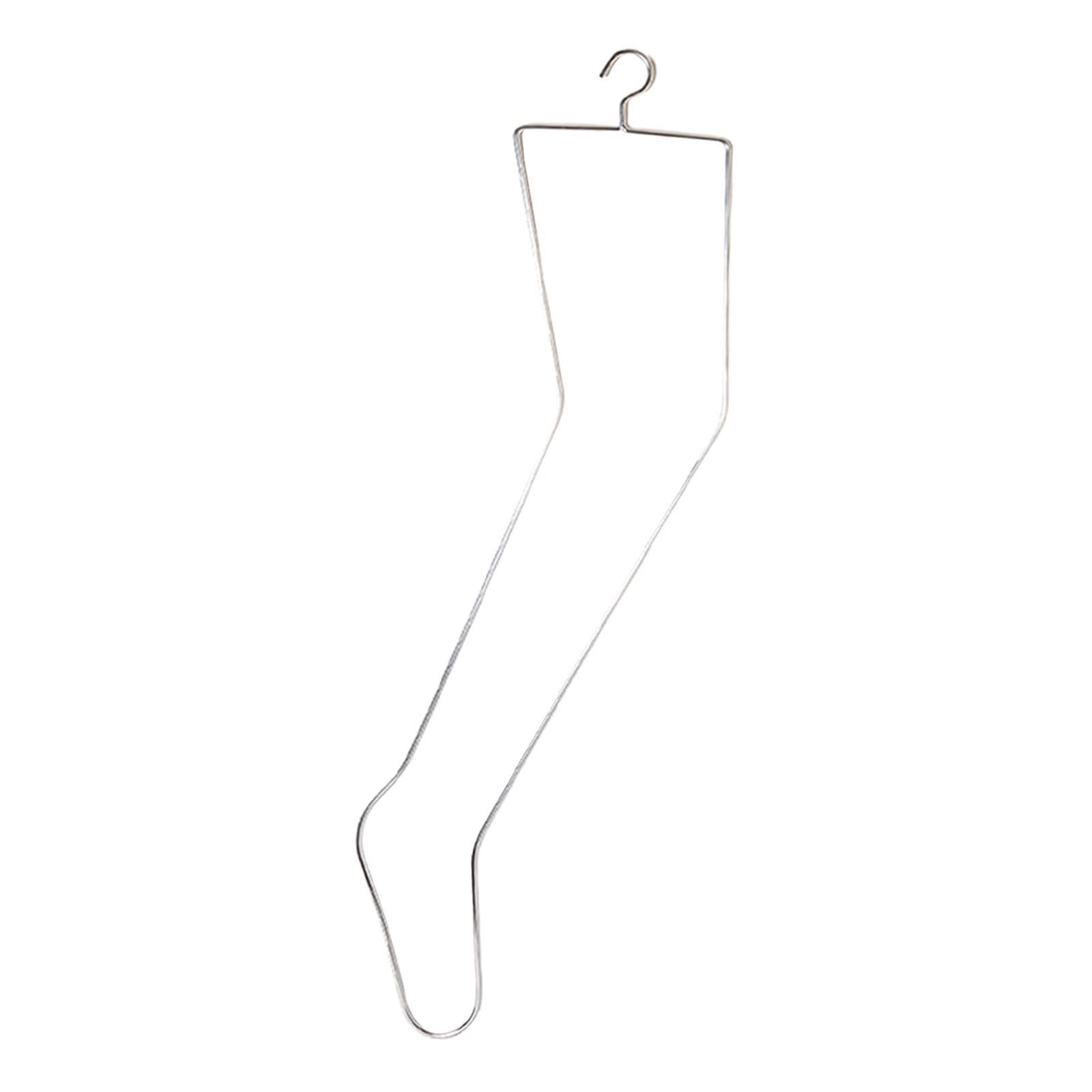 Séchage chaussettes et lingerie : support métallique à suspendre avec crochets en fer