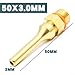 Replacement Copper Nozzle for Hot Glue Sprayer, 34mm Fine Tip Repair Tool (50x3.0mm)