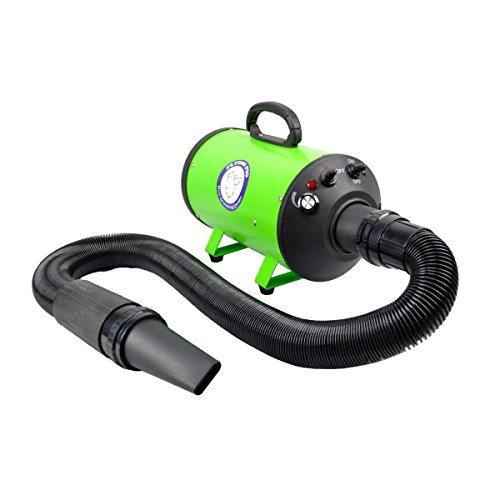 Flying Pig High Velocity Dog Pet Stand Grooming Dryer w/Variable Air Speed & Heat (Green) - Image 3