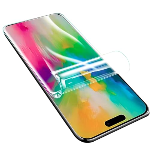 LXEEOLX [2 Pack Hydrogel Screen Protector for iPhone 16, High Sensitivity Non-breakable Flexible TPU Screen Protector [Bubble Free] (Non-Tempered Glass)