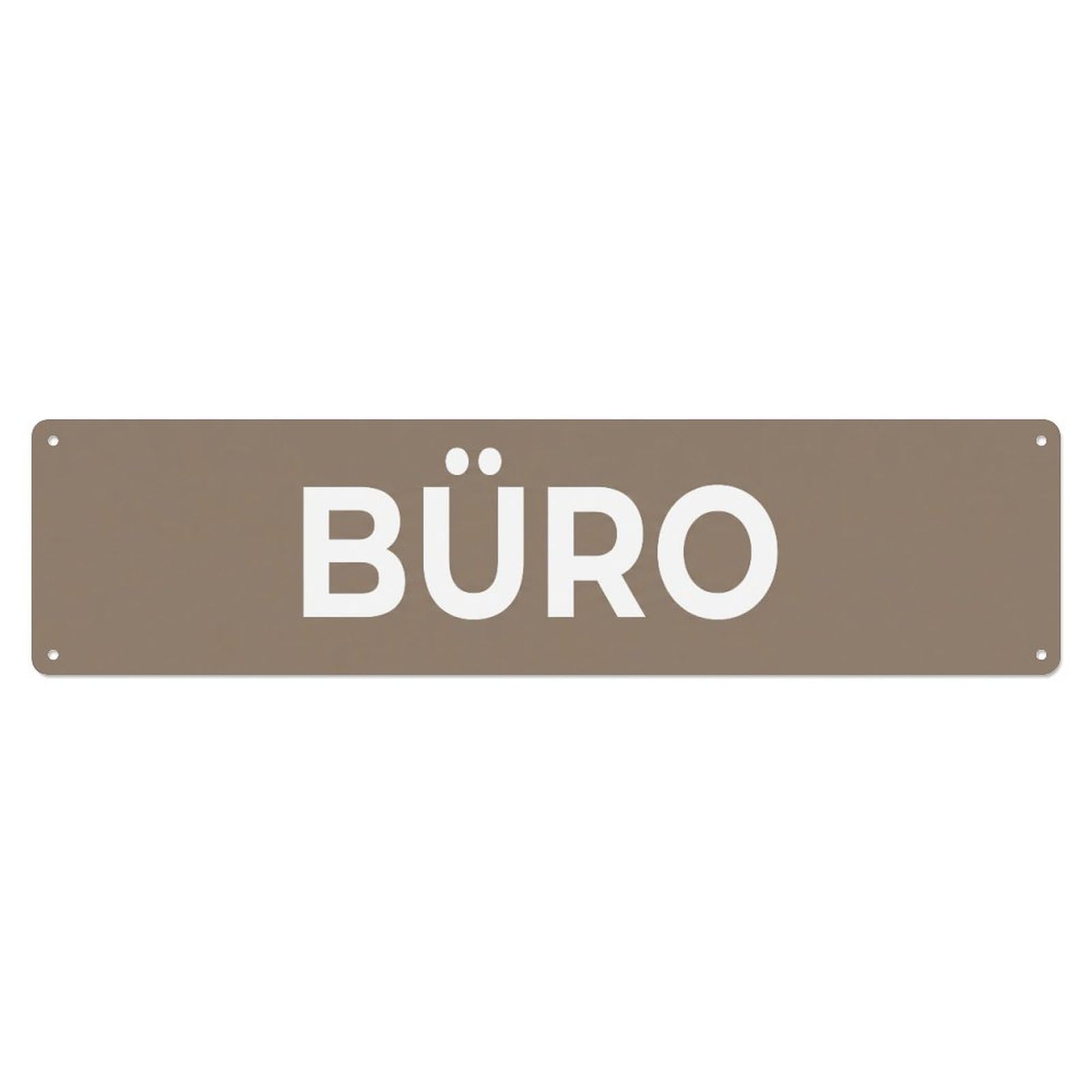 Metal Tin Sign Buero Office Workspace Area