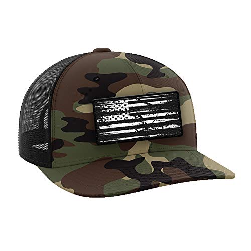 Tactical Pro SupplyTactical Pro Supply - Patriotic USA Snapback Hat Men or Women, Snap Closure Design, Decorated PVC Embossed Logo - One Size