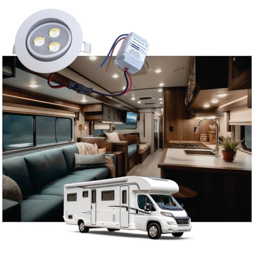 Spot de led 3W branco quente 12V 24V para motor home trailer