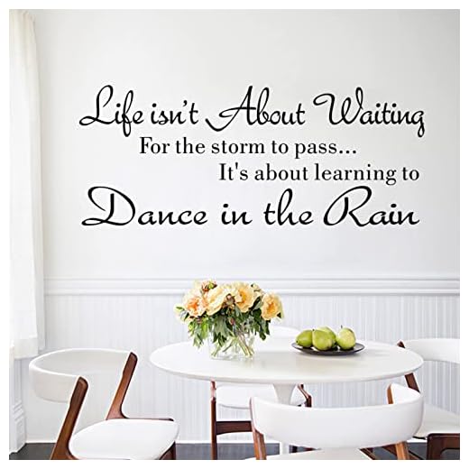 Livet handlar inte om att vänta Engelska Vardagsrum Sovrum Väggdekal 25*58CM Vinyl Väggkonstklistermärke Modeaffisch