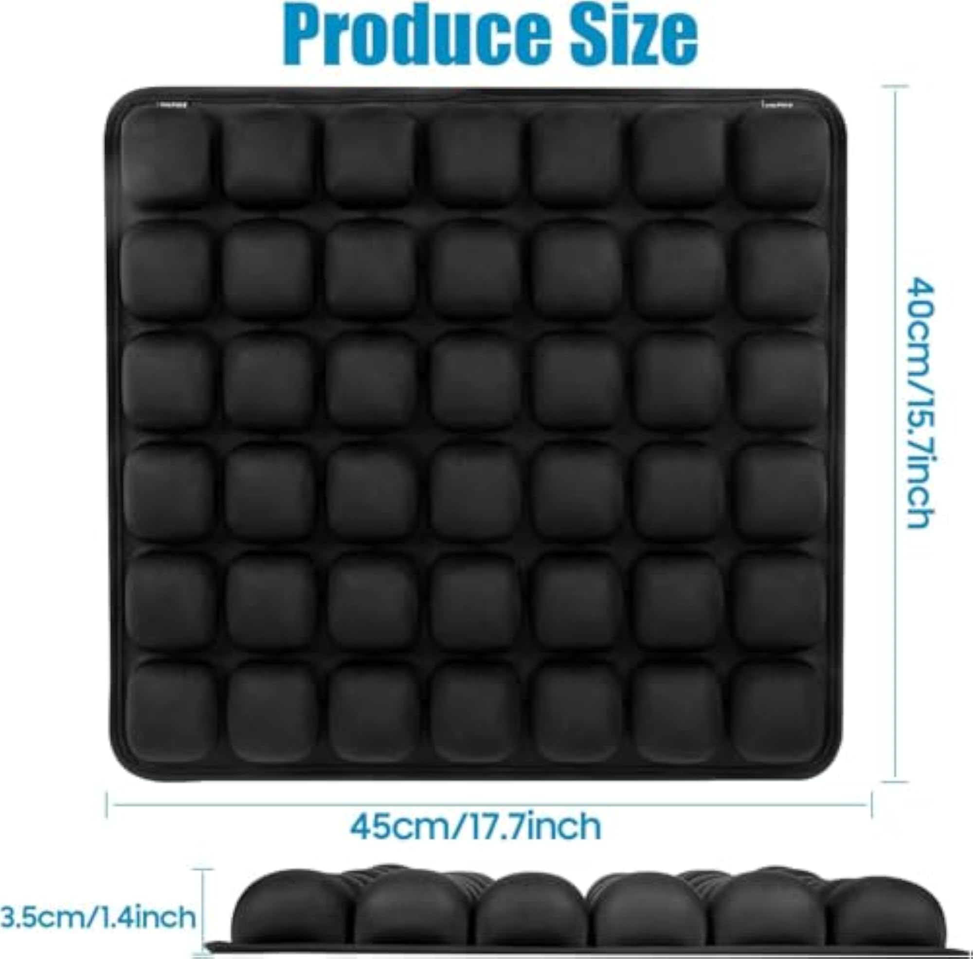 Travel Inflatable Seat Cushion, Adjustable Airplane Pad
