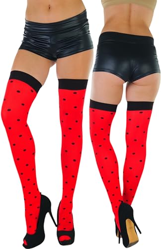 Image of ToBeInStyle Women's Nylon Thigh High Schoolgirl Opaque Stockings