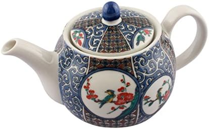 Marshal Marsin Poni Characters [九谷焼] Pot 急須 Patina 九谷風丸紋 (Tea Strainer with 400cc) SK – 173