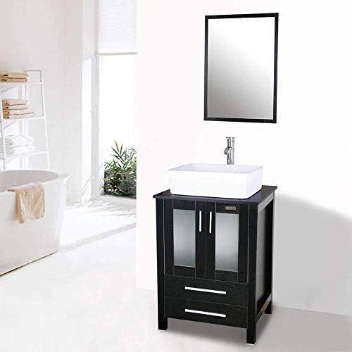LUCKWIND Bathroom Vanity Vessel Sink Combo 24inch Stand