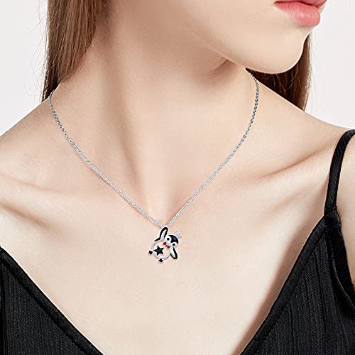 TRISHULA Penguin Necklace 925 Sterling Silver Penguin Pendant Star Necklace Animal Necklace Penguin Jewelry Gift for Women - Image 4