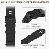 Leder Armband Kompatibel mit Garmin Fenix 8 51mm/Fenix 7X/7X Pro/6X/6X Pro/5X Plus/5X/ Fenix 3/3 HR 26mm Ersatzarmband QuickFit für Descent MK1/Mk2/ Mk2S、Enduro/Enduro 2 – Ansicht 3