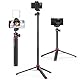 ULANZI MT-44 Handy Kamera Stativ 147cm 2in1 Selfie Stick Fernbedienung, 360° Kugelkopf, Cold Shoe Handyhalterung, 1/4 Gewinde Kompakt Reisestativ Dreibein Tripod für DSLR-Kameras Canon Samsung iPhone