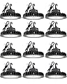 HYPERLITE 12PACK UFO Led High Bay Light 150W 21,750lm 5000K 1-10V Dimmable High Bay Led Lights UL Listed US Hook 5' Cable Led High Bay Lights Alternative to 650W MH/HPS for Gym Factory Warehouse